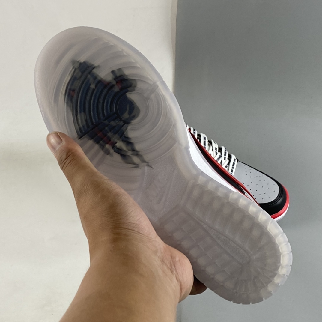 P380 Cau x Nike Dunk Low 黑灰红 联名款SB扣碎篮板时尚休闲板鞋 DR6189-001