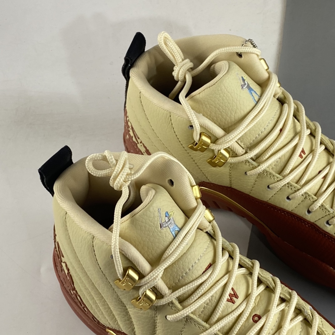 P500 Eastside Golf x Air Jordan 12 乔丹12代 高帮篮球鞋/米白棕 高尔夫 DV1758-108