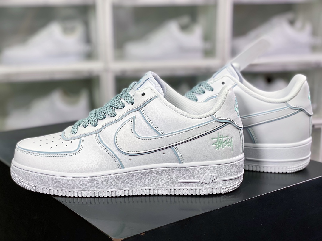 Stussy x Air Force 1′07”White/Green Laser”DT0817-029-Top High Quatity Cheap Sneakers Fashion Clothing Clothes Bags handbags Shoes of all Brand wholesale With The best Quality And Beautiful Price from China Factory Chinese suppliers wholesaler seller Stussy x Air Force 1′07”White/Green Laser”DT0817-029