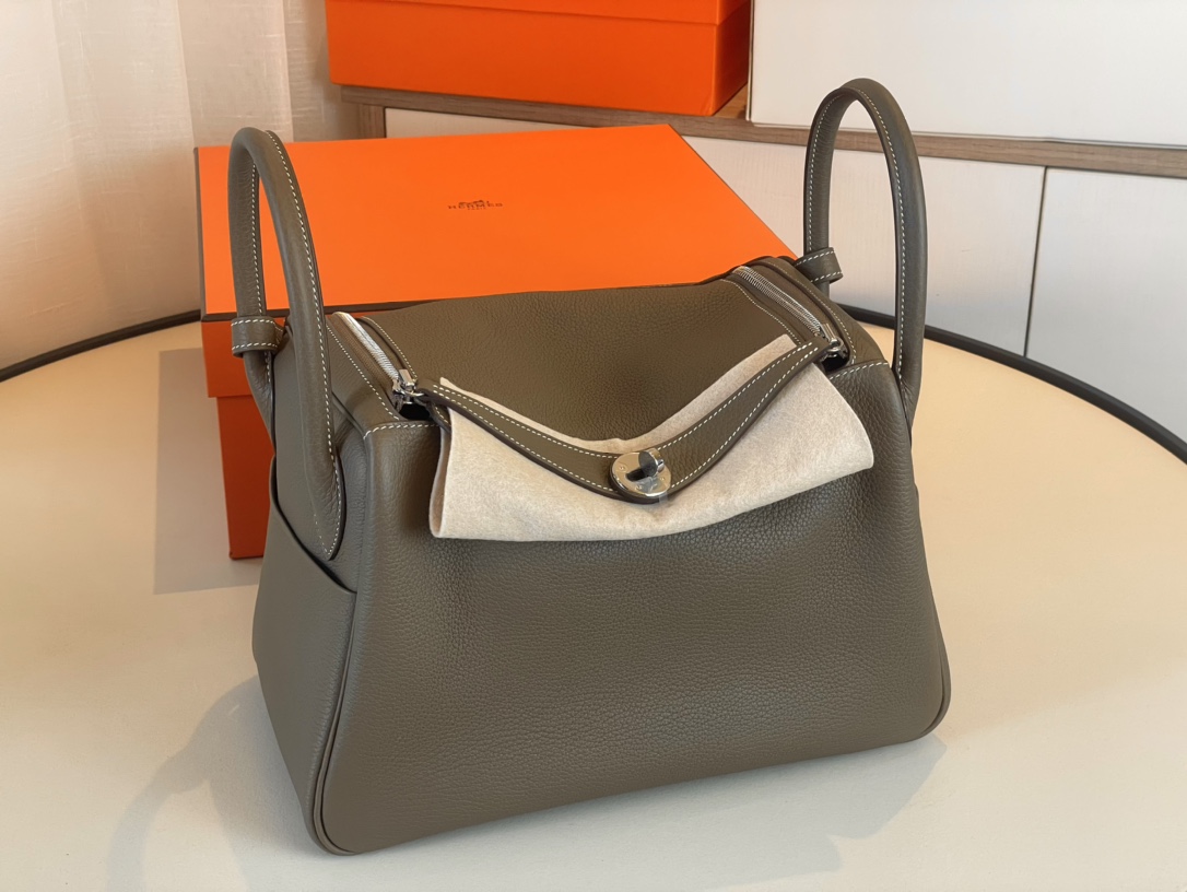 Hermes Crossbody & Shoulder Bags Blue Elephant Grey Men Silver Hardware