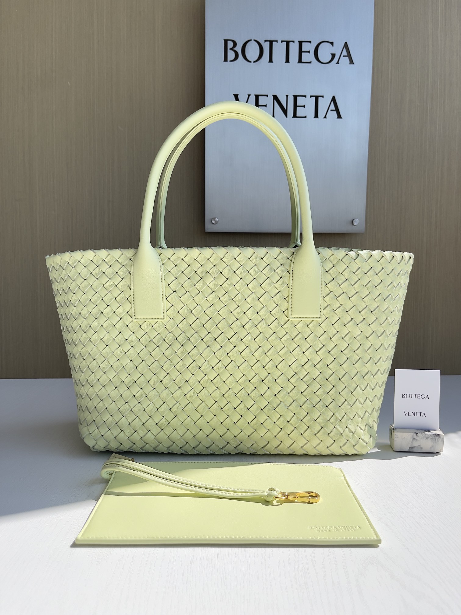 Bottega Veneta Hand-woven lambskin inside and out