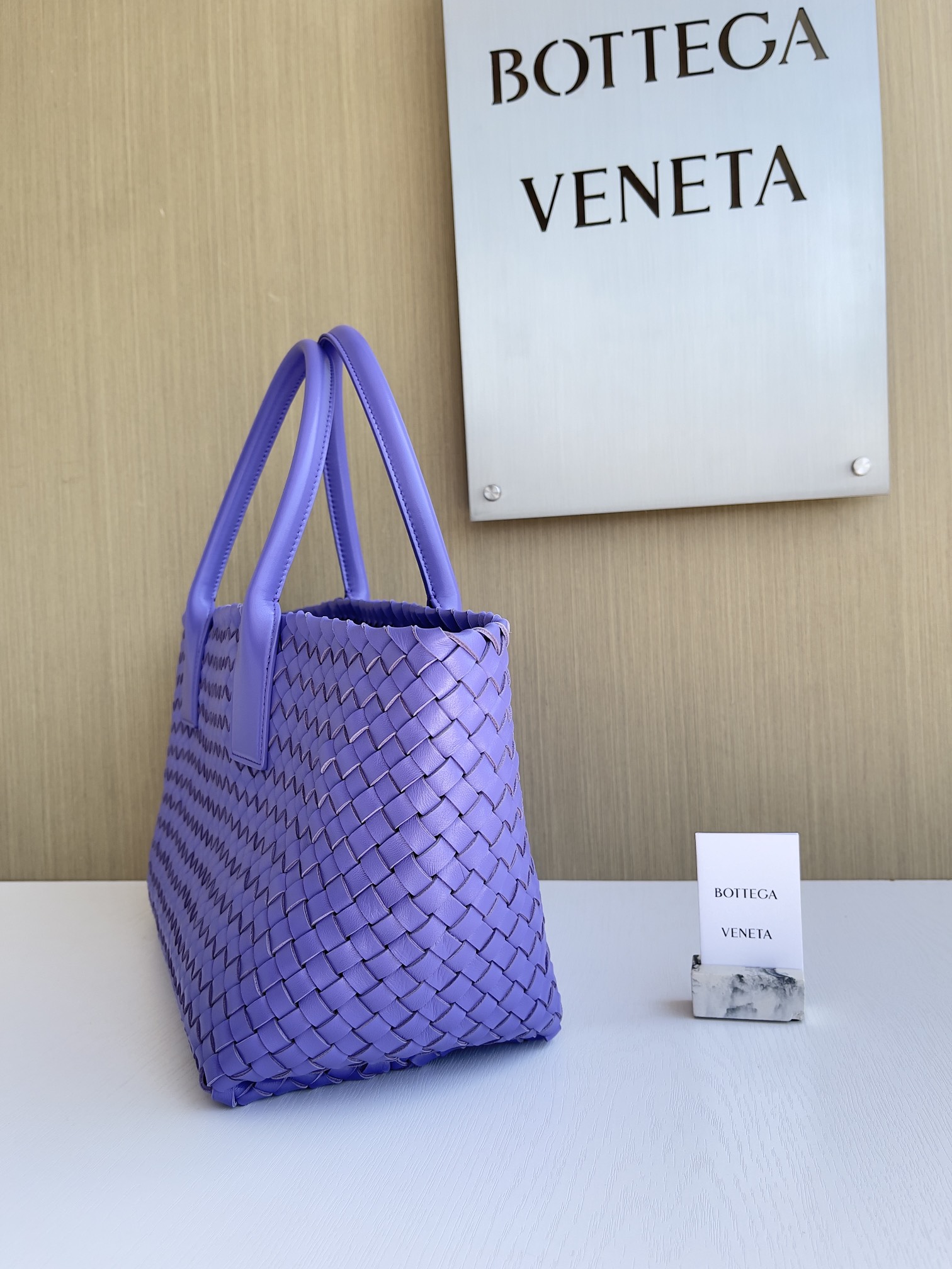 Bottega Veneta Hand-woven lambskin inside and out