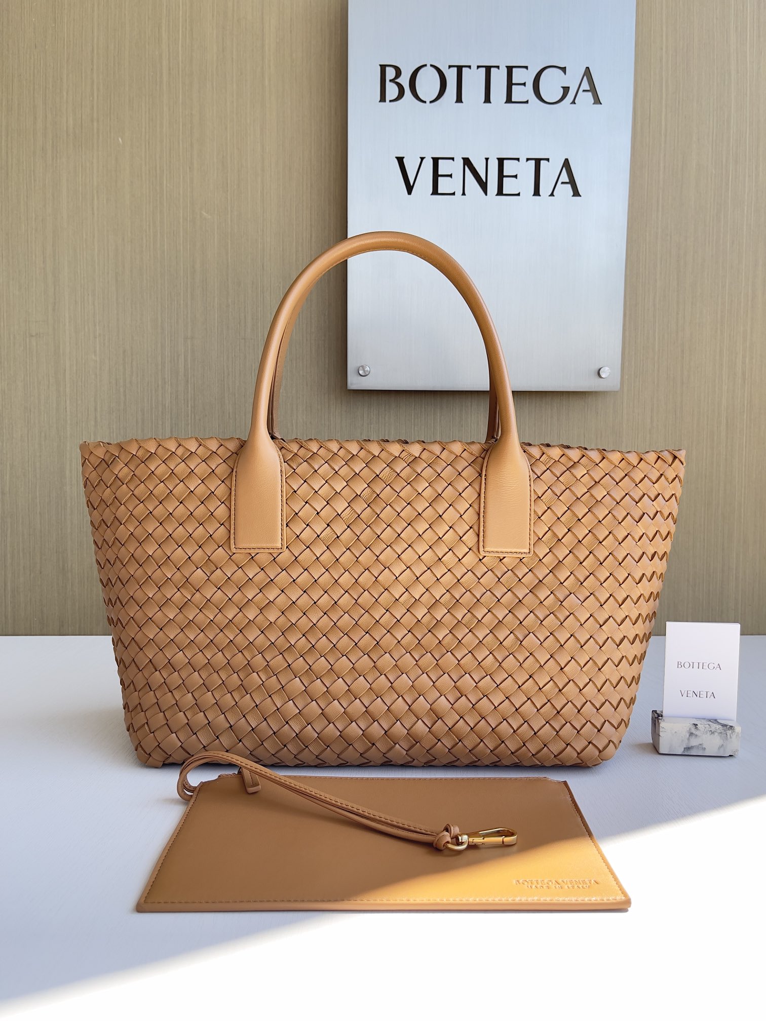 Bottega Veneta Hand-woven lambskin inside and out