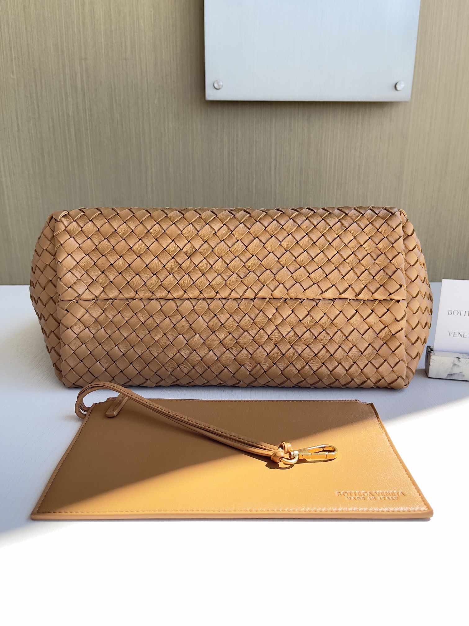 Bottega Veneta Hand-woven lambskin inside and out