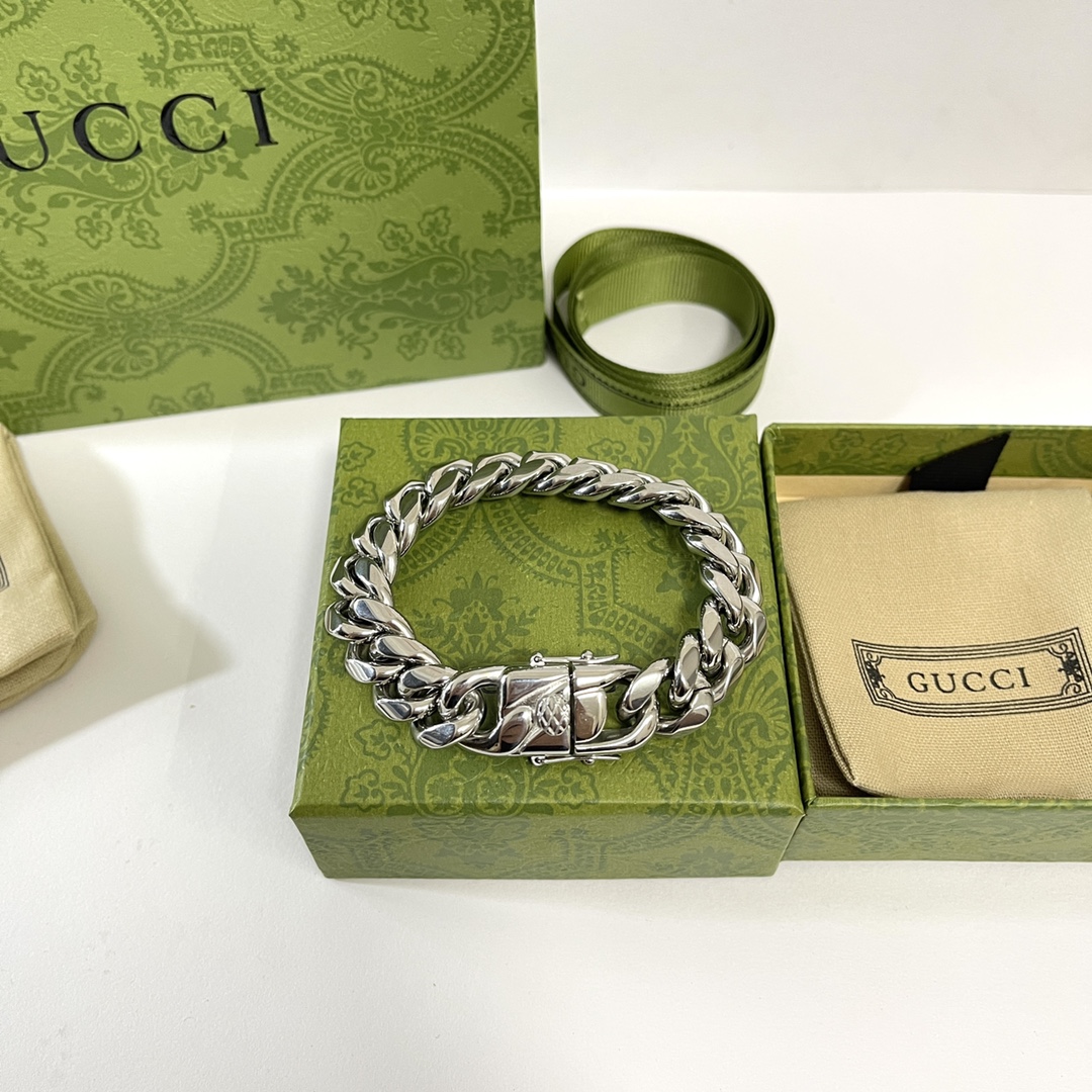 Gucci gucci古驰 双G吊牌手链颈链欧美 个性 气质百搭