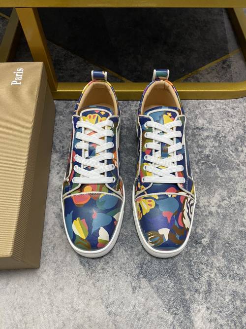 Christian Louboutin Multicolor Leather Casual Sneakers Limited Edition 1 Christian Louboutin Multicolor Leather Casual Sneakers Limited Edition