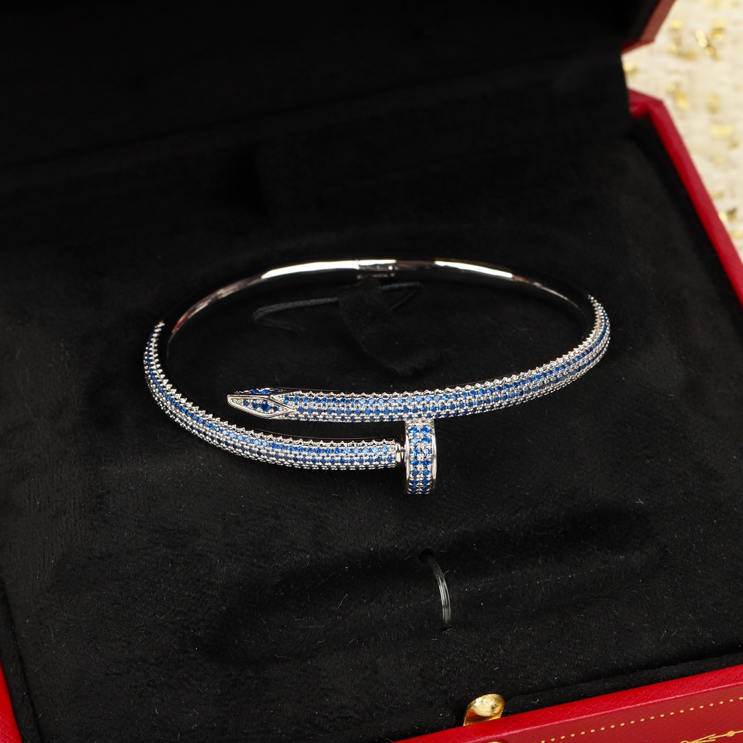 [Cartier Jewelry]205505 [Our Product] Full Diamond Nail Bracelet The bracelets
