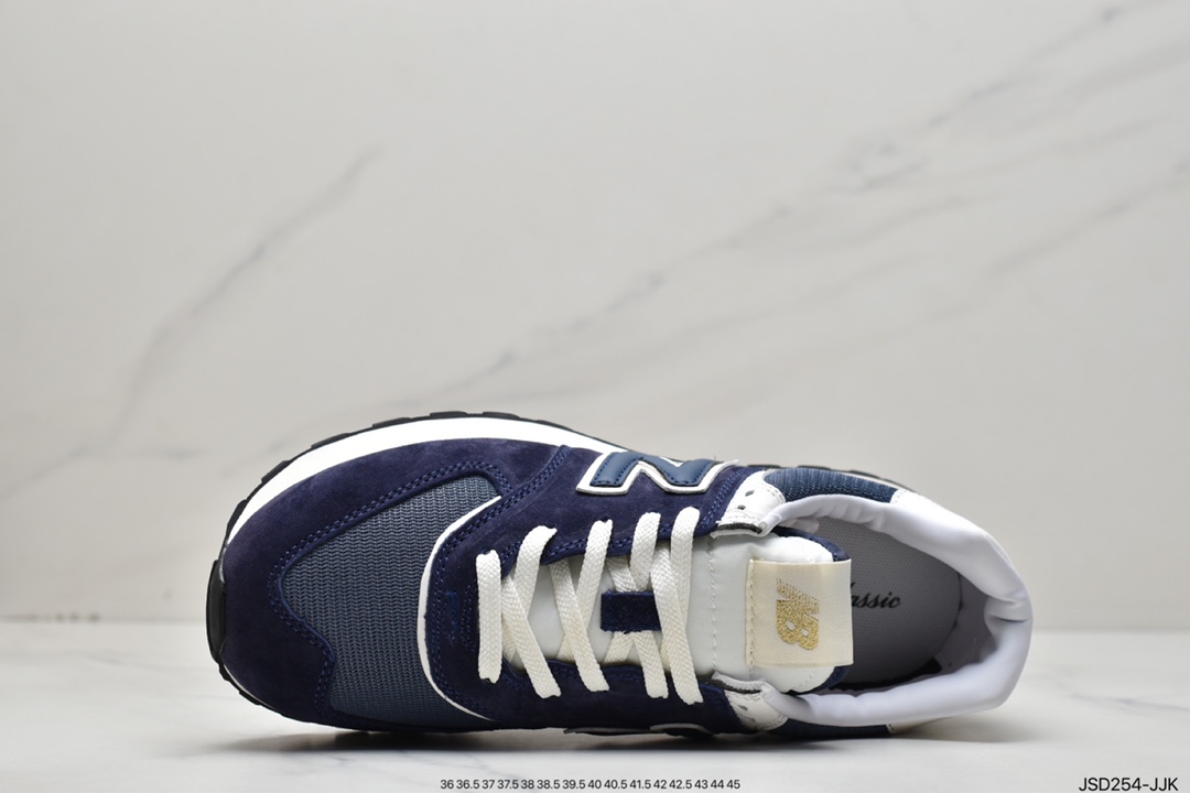 NB U574 Upgraded Series Low Top Retro Casual Sports Jogging Shoes ”Navy Blue and White” U574LGBB