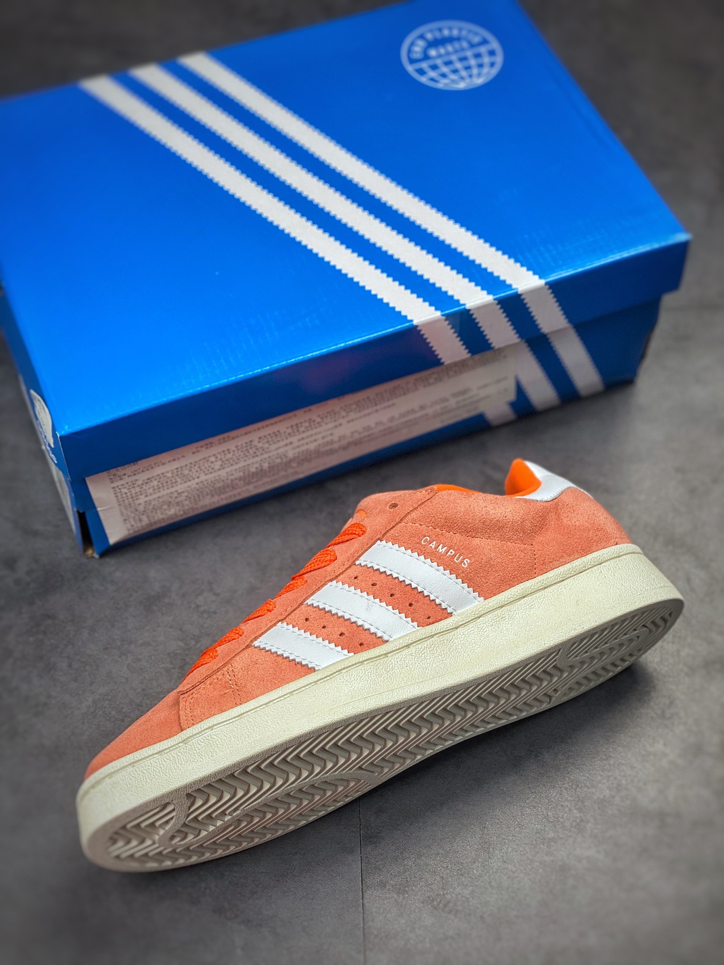 Adidas Campus 00s white orange retro trend casual bread shoes GY9474