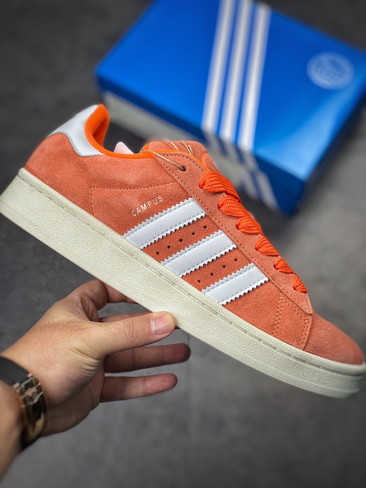 Adidas Campus 00s white orange retro trend casual bread shoes GY9474