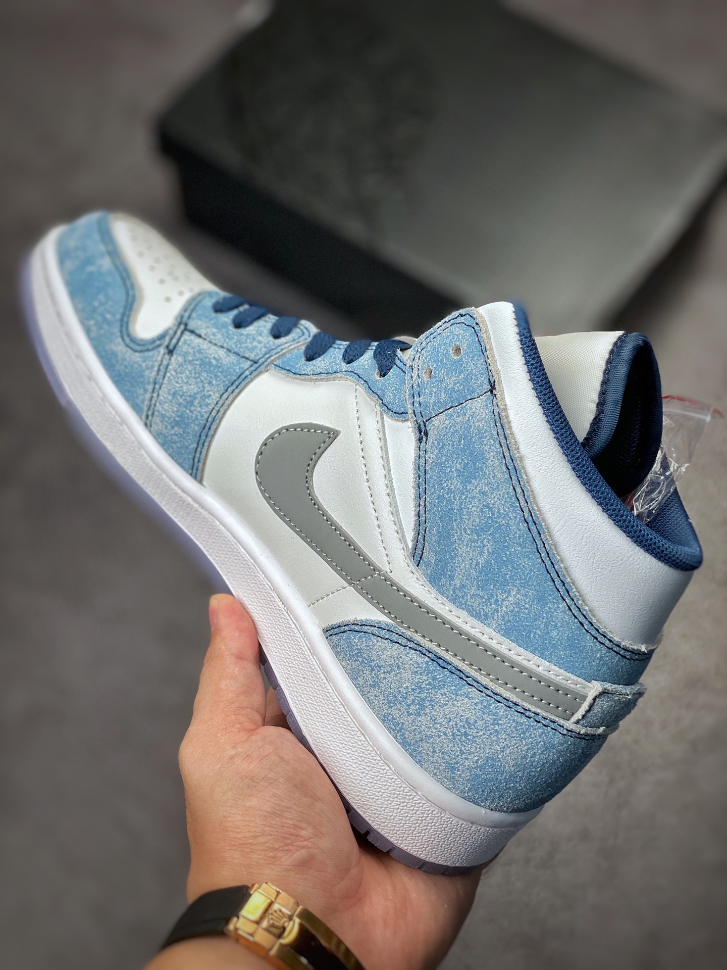 220 Air Jordan 1 Mid 水洗白蓝 DN3706-401