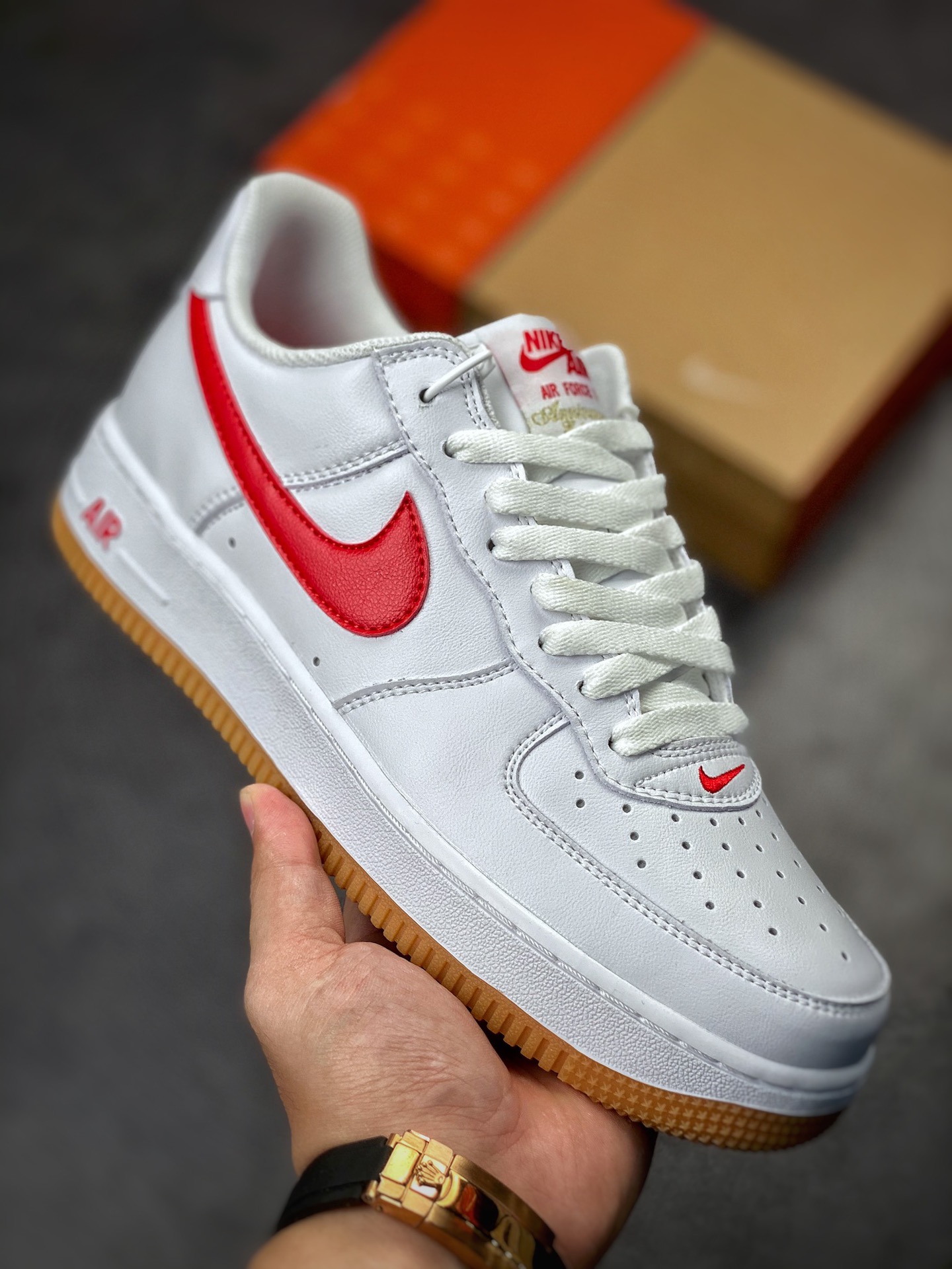 190 Nike Air Force 1 Low 07 40周年白红 DJ3911-102