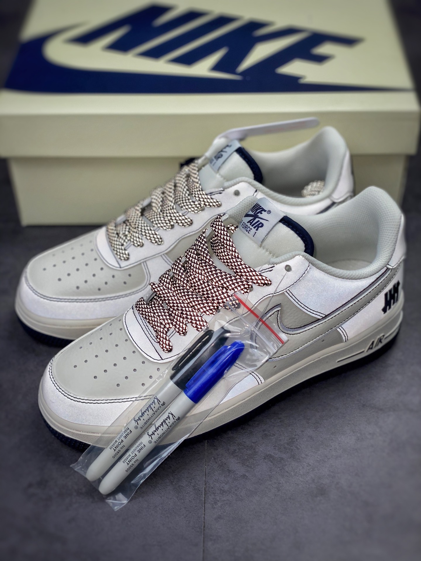 230 Nike Air Force 1 Low 07 Undefeated 米深蓝 UN3699-033