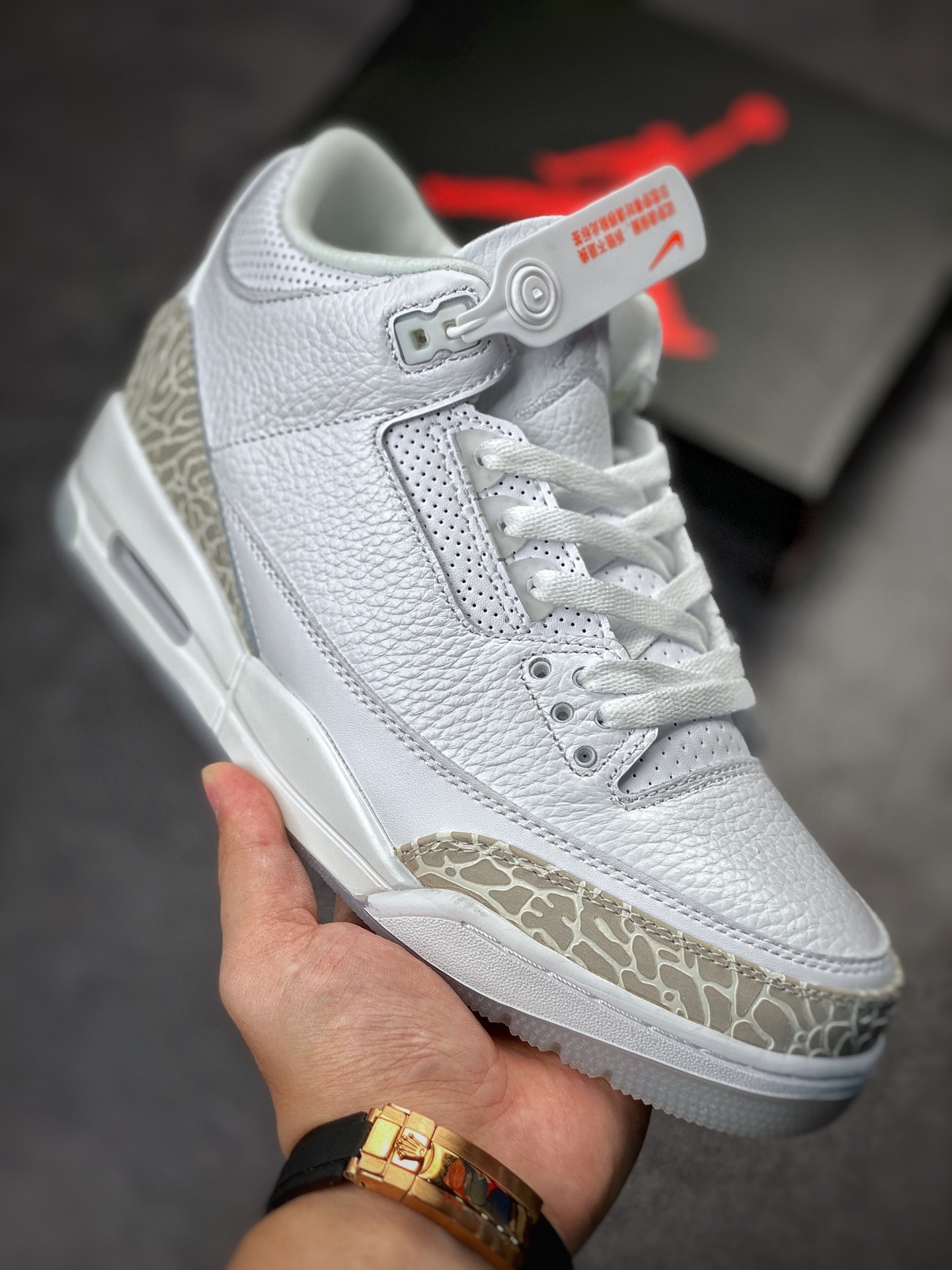 280 Air Jordan 3 Retro Pure White 白爆裂配色 136064-111