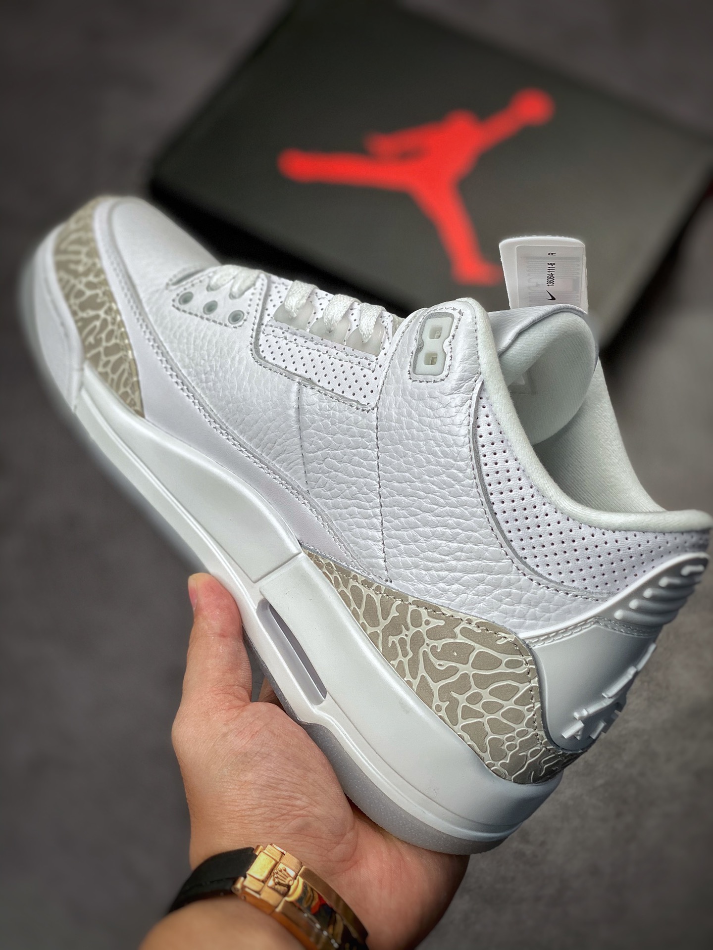 280 Air Jordan 3 Retro Pure White 白爆裂配色 136064-111