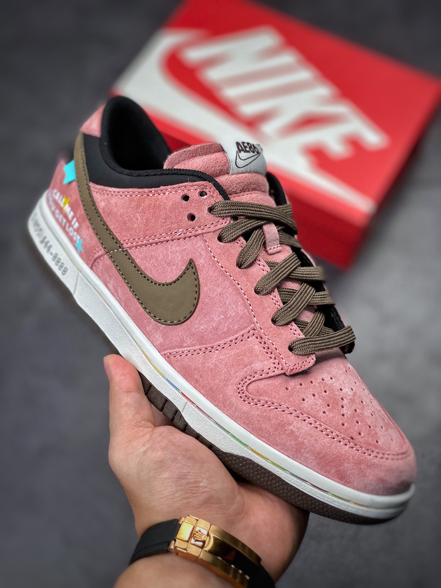 200 Nike Dunk Low AE86 Tyler 麂皮粉 DD1391-105