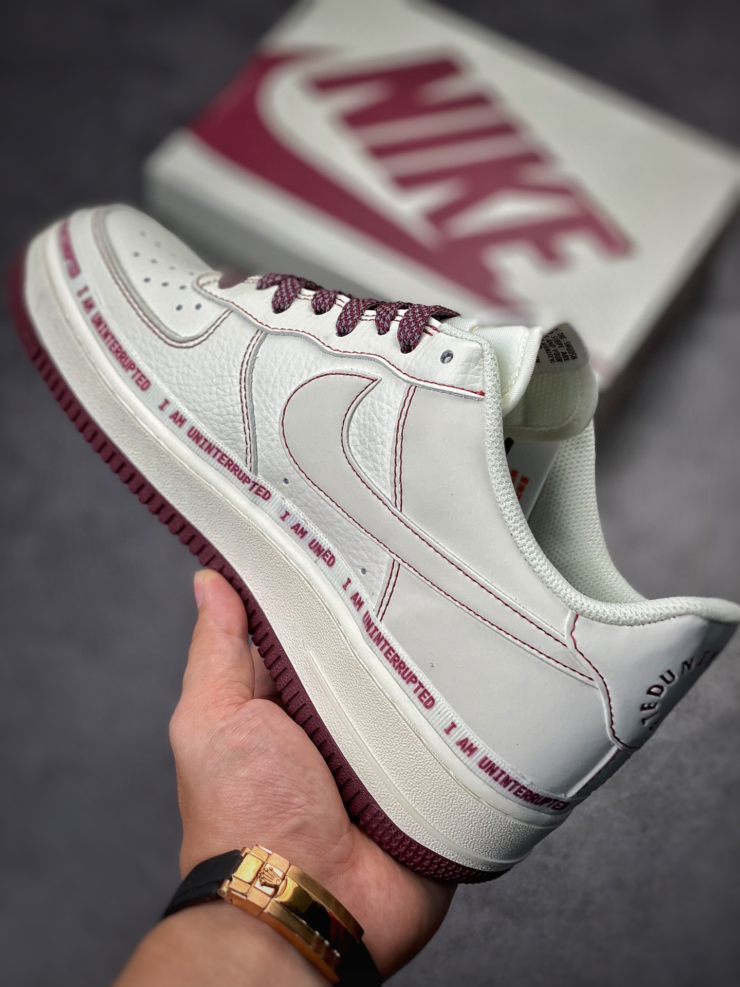 230 Nike Air Force 1 Low 07 Uninterrupted “酒红签名涂鸦”满天星 HL6959-887