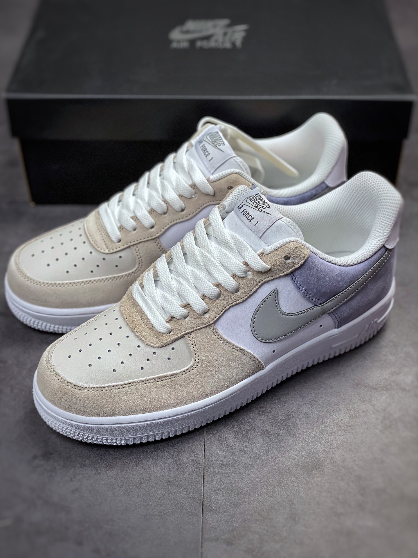 230 Nike Air Force 1 Low 07 白灰紫配色 LM2033-208