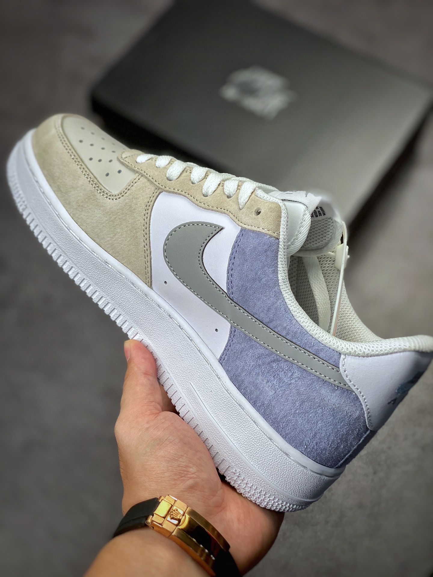230 Nike Air Force 1 Low 07 白灰紫配色 LM2033-208