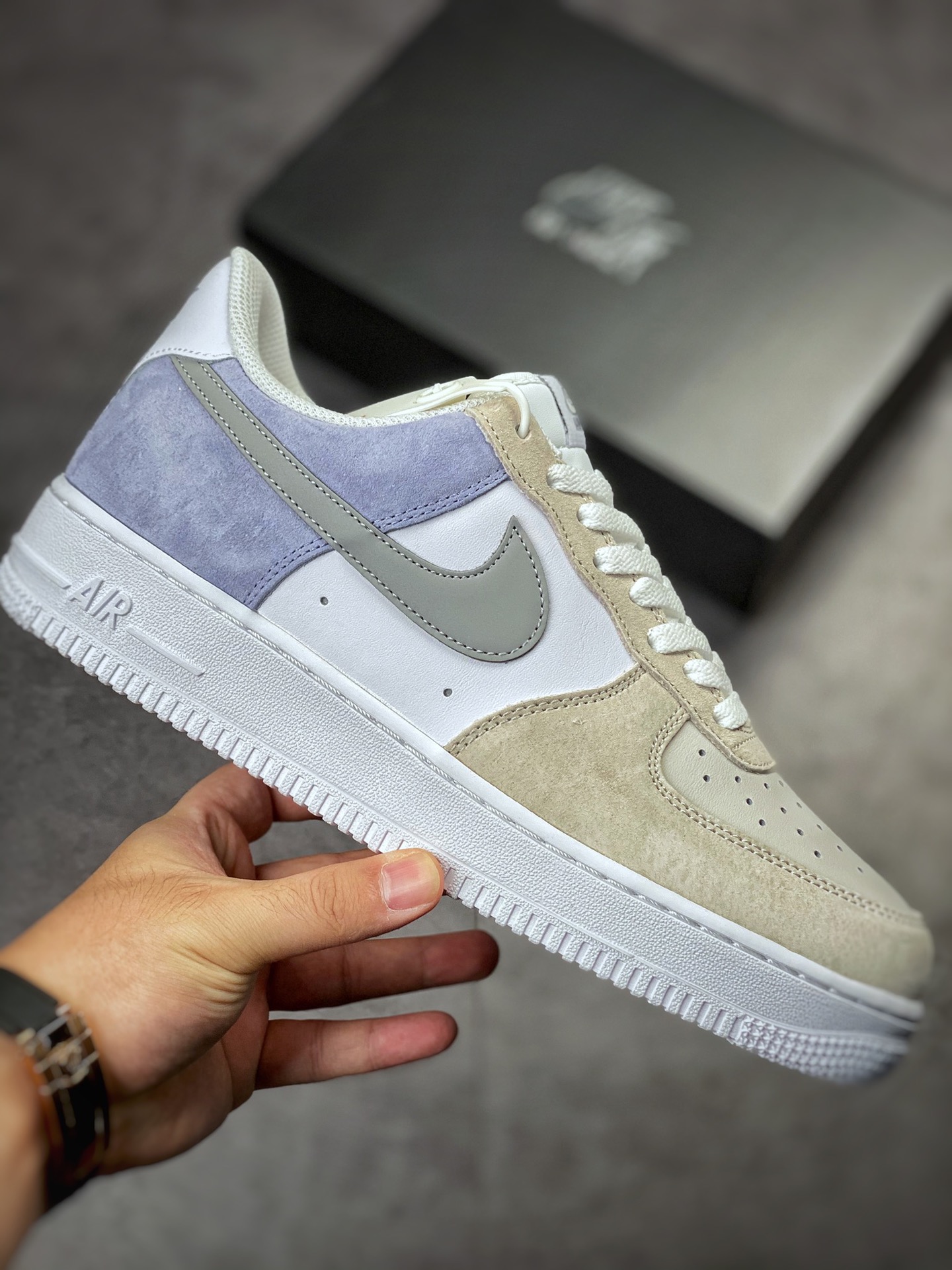 230 Nike Air Force 1 Low 07 白灰紫配色 LM2033-208