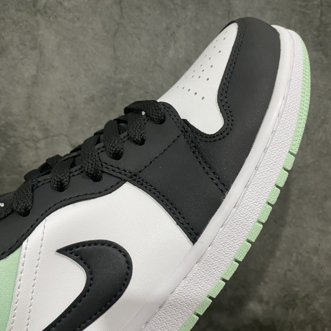 240 GC(dt)纯原新配色 Air Jordan AJ1 Low 低帮AJ1白黑绿小蒂芙尼男码出货DM1199-100
