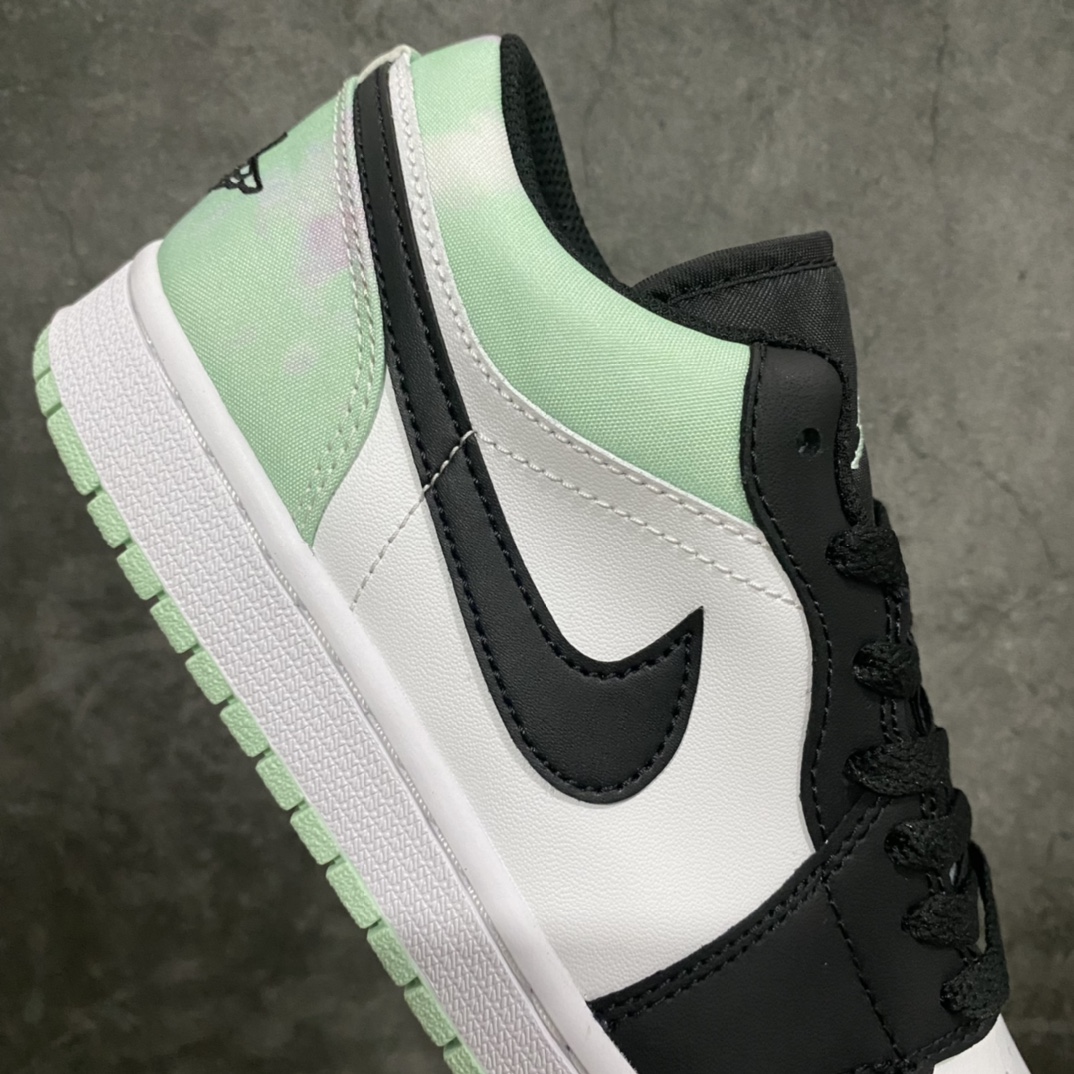240 GC(dt)纯原新配色 Air Jordan AJ1 Low 低帮AJ1白黑绿小蒂芙尼男码出货DM1199-100