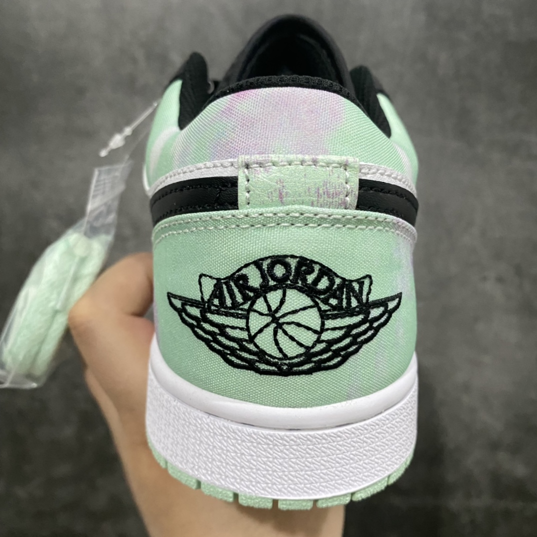 240 GC(dt)纯原新配色 Air Jordan AJ1 Low 低帮AJ1白黑绿小蒂芙尼男码出货DM1199-100
