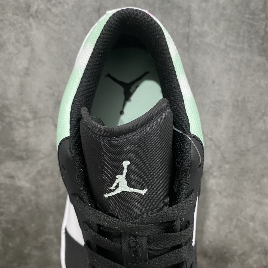 240 GC(dt)纯原新配色 Air Jordan AJ1 Low 低帮AJ1白黑绿小蒂芙尼男码出货DM1199-100