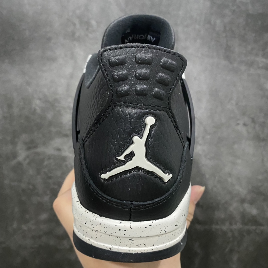 图片[4]-外贸纯原Air Jordan AJ4奥利奥2015版 老款荔枝皮奥利奥 314254-003 整鞋身使用超软摔纹荔枝皮 质感十足 老牌AJ4大厂出品 鞋型到位 细节可圈可点无可挑剔 尺码：40-47.5-选品中心