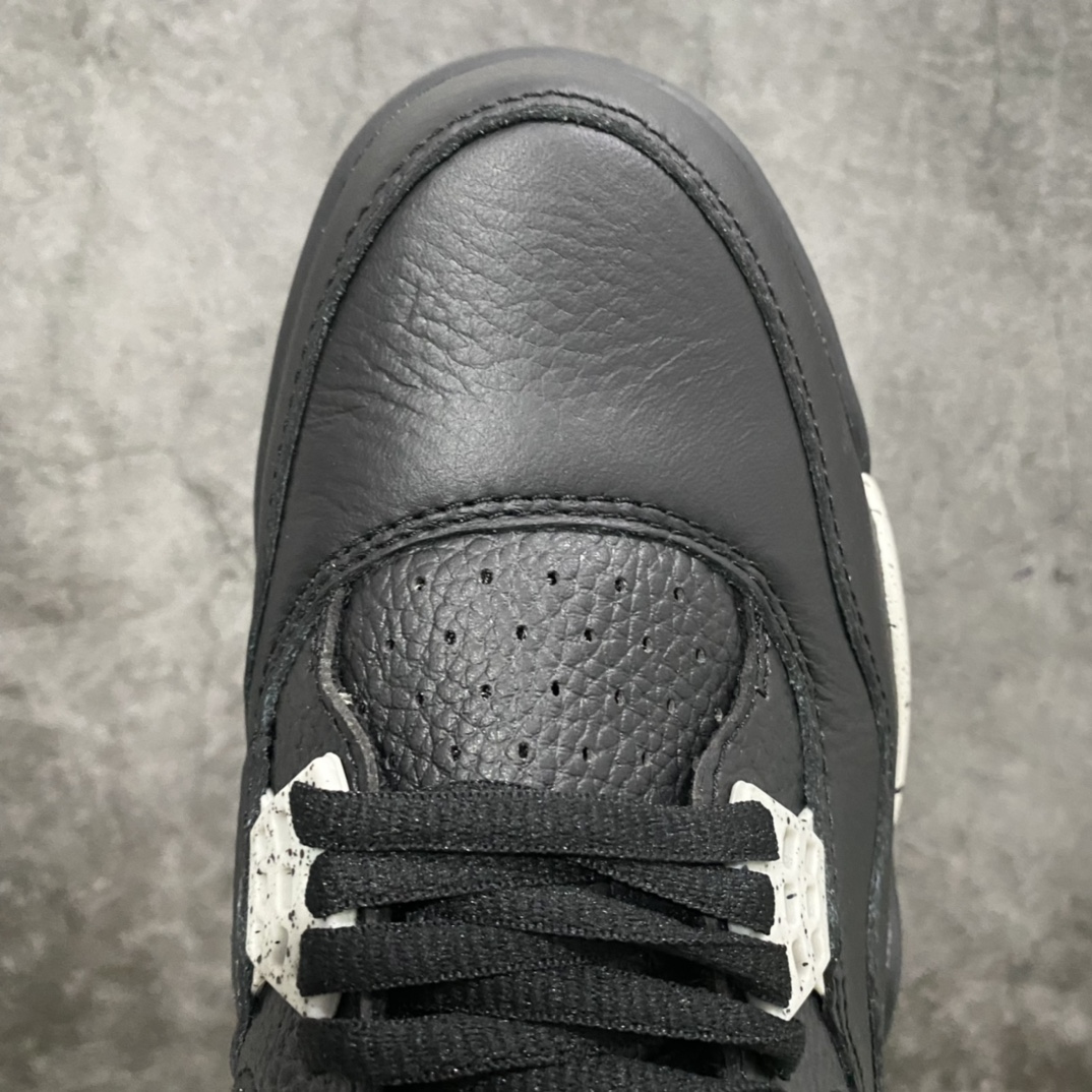 图片[5]-外贸纯原Air Jordan AJ4奥利奥2015版 老款荔枝皮奥利奥 314254-003 整鞋身使用超软摔纹荔枝皮 质感十足 老牌AJ4大厂出品 鞋型到位 细节可圈可点无可挑剔 尺码：40-47.5-选品中心