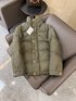 Celine Clothing Down Jacket Green White Gold Hardware Duck Down