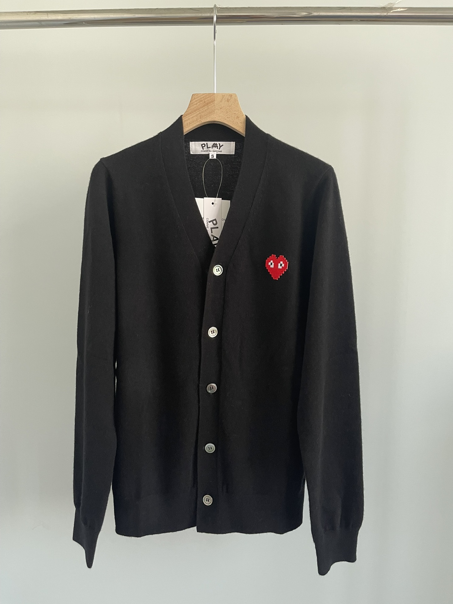 CDG Play Clothing Cardigans Black Grey Khaki Unisex Wool Fall/Winter Collection