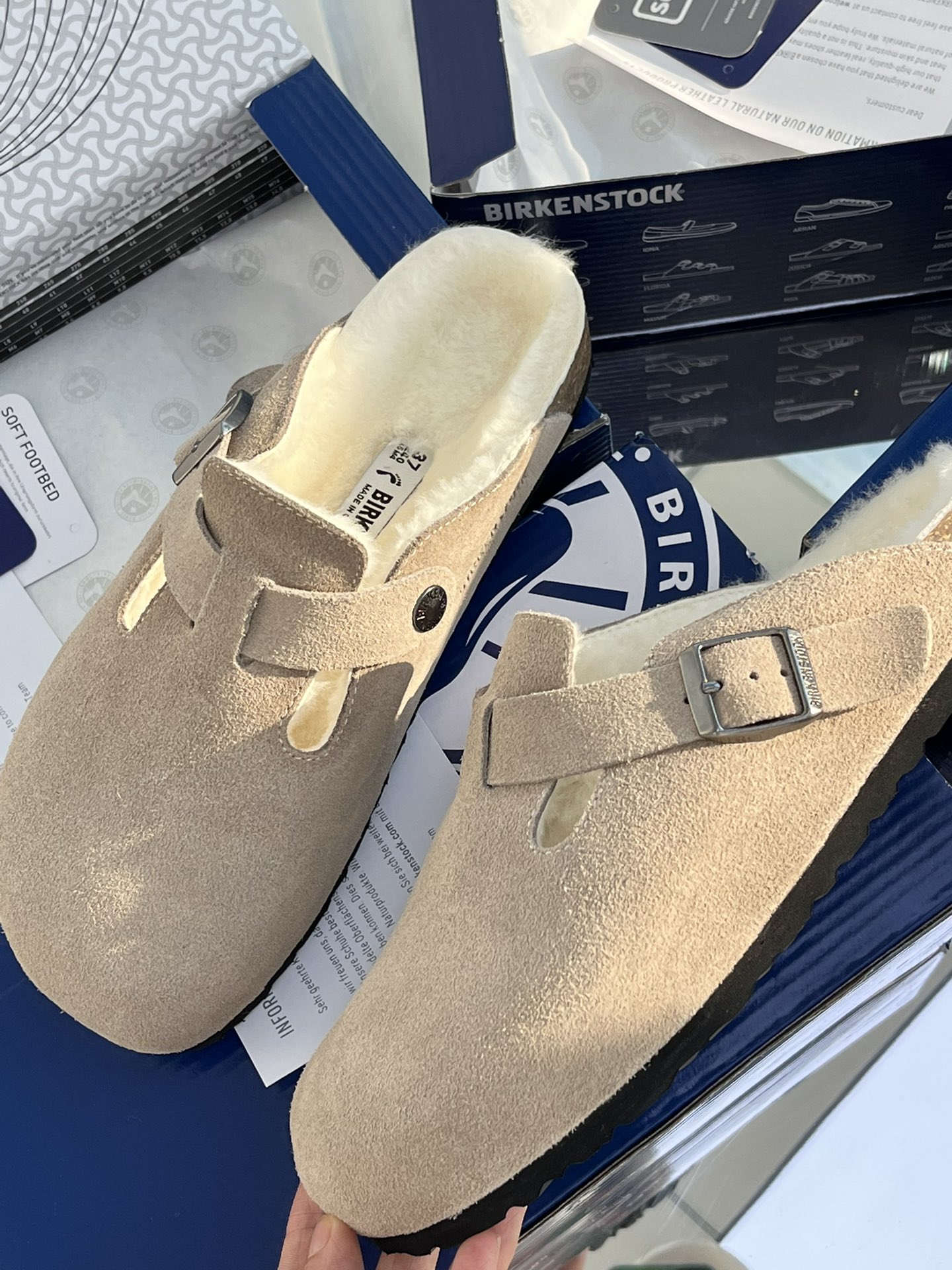 Fashionable Birkenstock Slippers for Comfortable Winter Style – Small Ashes - 图片 5
