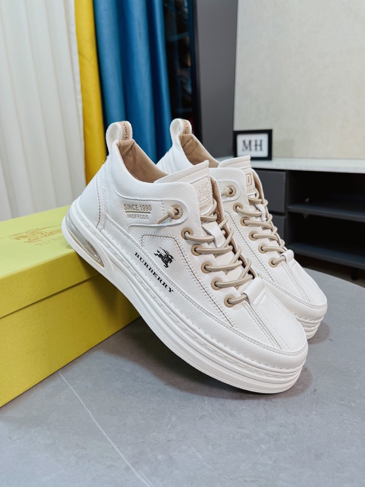 I5 巴宝莉BURBDRRY 官网同款高版本最新爆款休闲鞋,顶端品牌奢侈～代购,鞋面選用进口牛皮原版材质高端皮里精细做工.原版个性时尚柔软橡膠耐磨防滑大底,上脚轻巧舒适,38-44