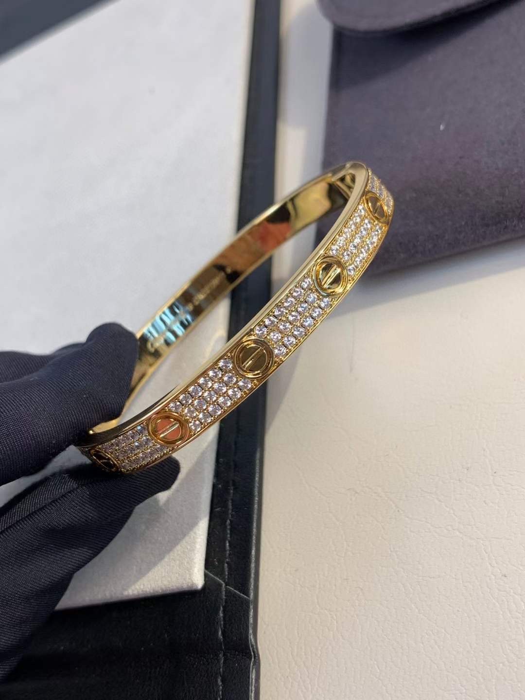 Cartier Cartier宽版 满星天手镯 CNC 版