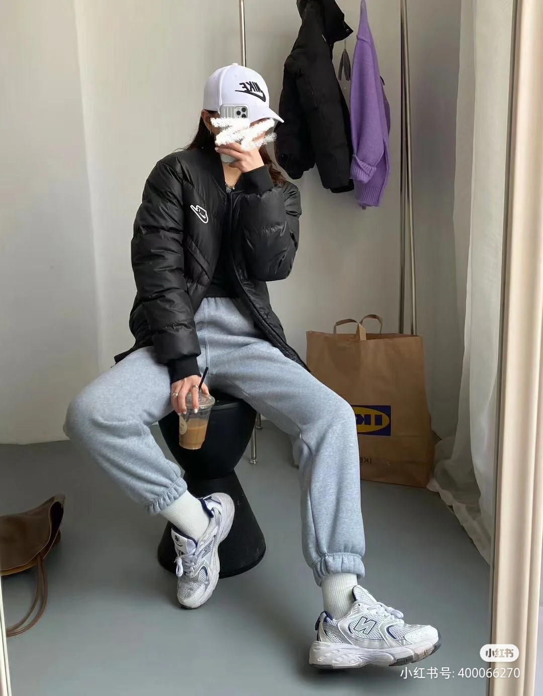 280 耐克立领羽绒棉服 NIKE耐克冬季飞行员立领棒球接羽绒棉服对色高版本