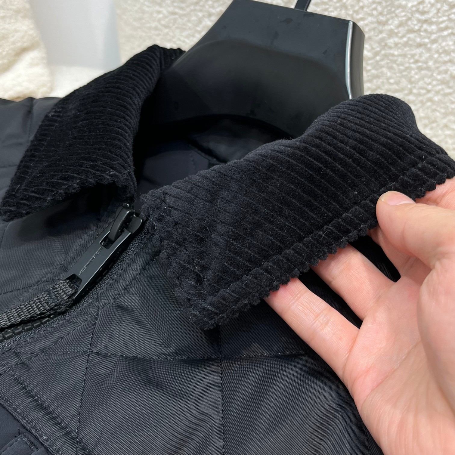 棉服 B*rry 巴宝莉 22Fw 灯芯绒衣领男士商务绗缝棉服夹克外套