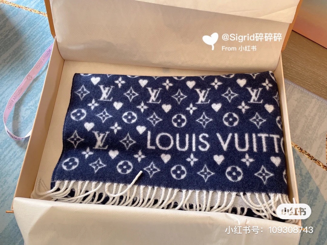 Louis Vuitton Scarf Shawl Cashmere Winter Collection