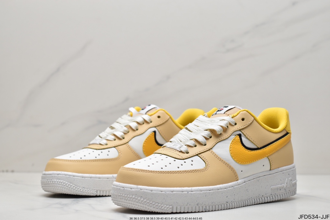 170 Nike Air Force 1 Low 07 LV8 EMB “82 Double Swoosh Yellow“ 黄白黑DX6065-171