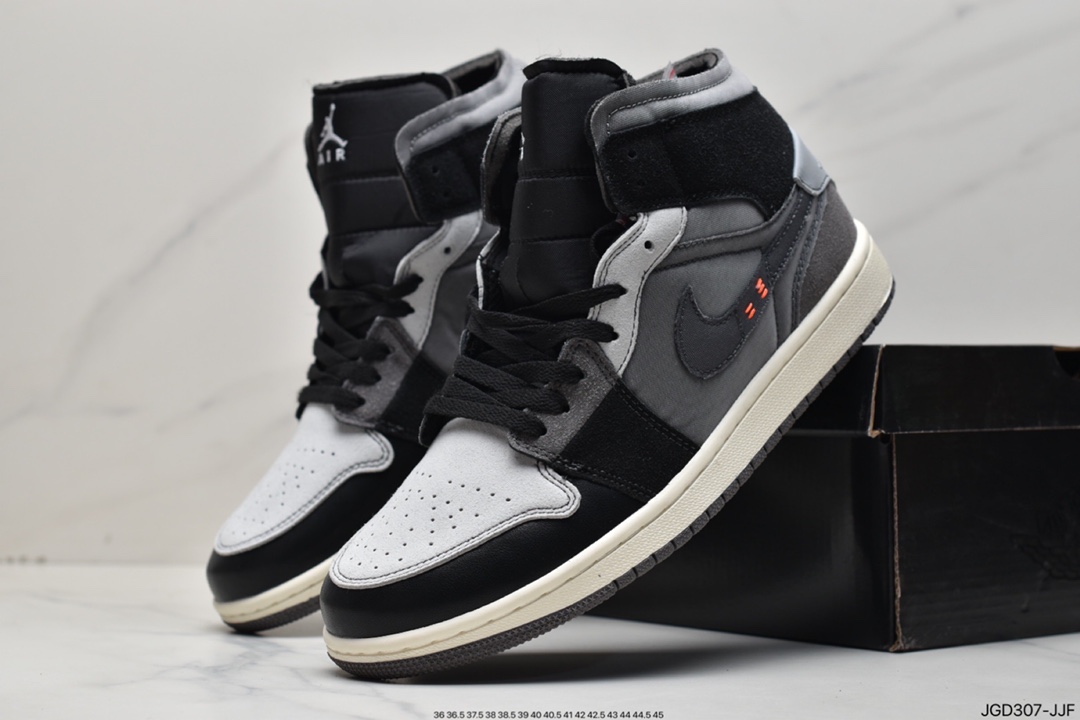 180 Air Jordan I Mid 'White and Phantom' 以 “inside out”DM9652-001