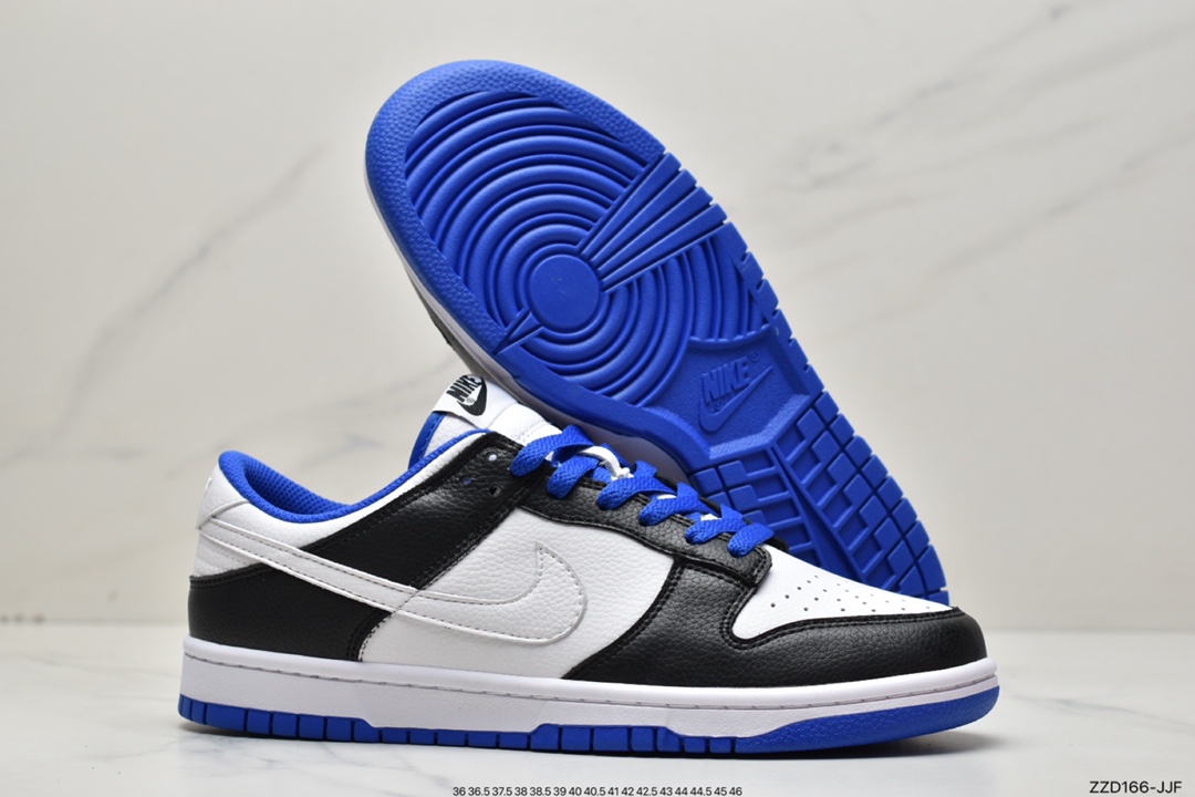 250  Nike SB Dunk Low Dunk “白黑蓝” 运动休闲低帮板鞋 FD9064-110