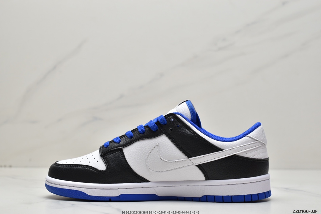 250  Nike SB Dunk Low Dunk “白黑蓝” 运动休闲低帮板鞋 FD9064-110