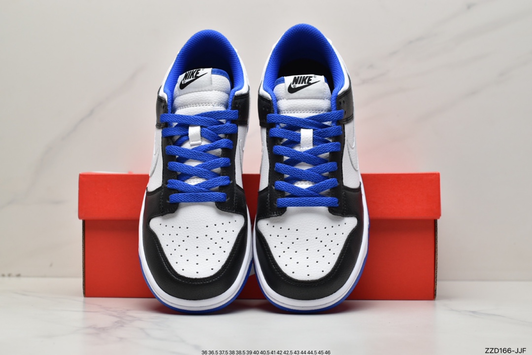 250  Nike SB Dunk Low Dunk “白黑蓝” 运动休闲低帮板鞋 FD9064-110