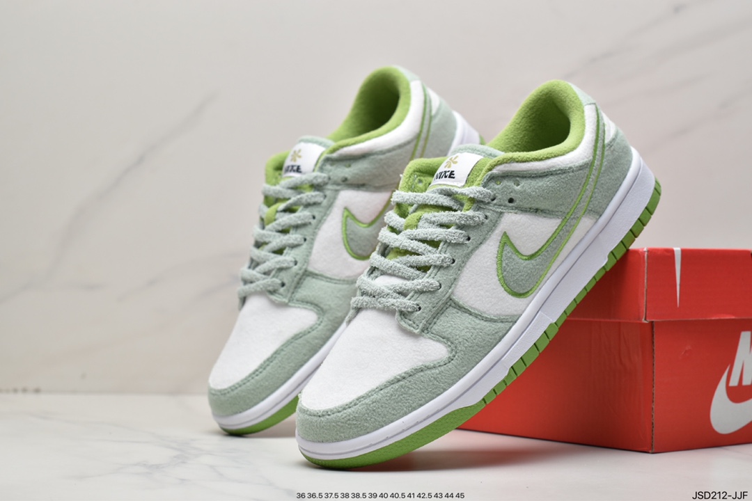 200 耐克/Nike Dunk Low sb “Fleece”白绿色 DQ7579-300