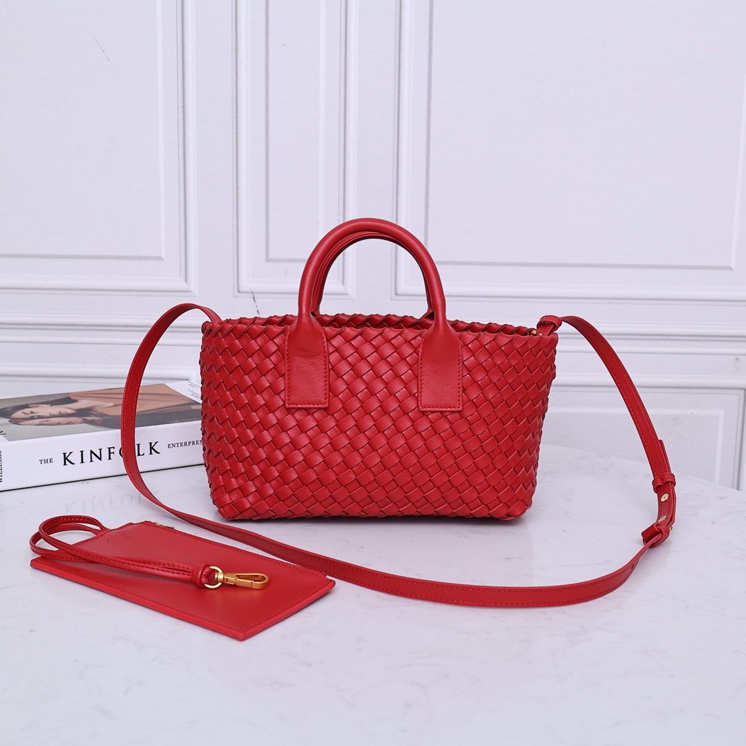 Bottega Veneta Mini Cabat Woven Handbag Crossbody Bag