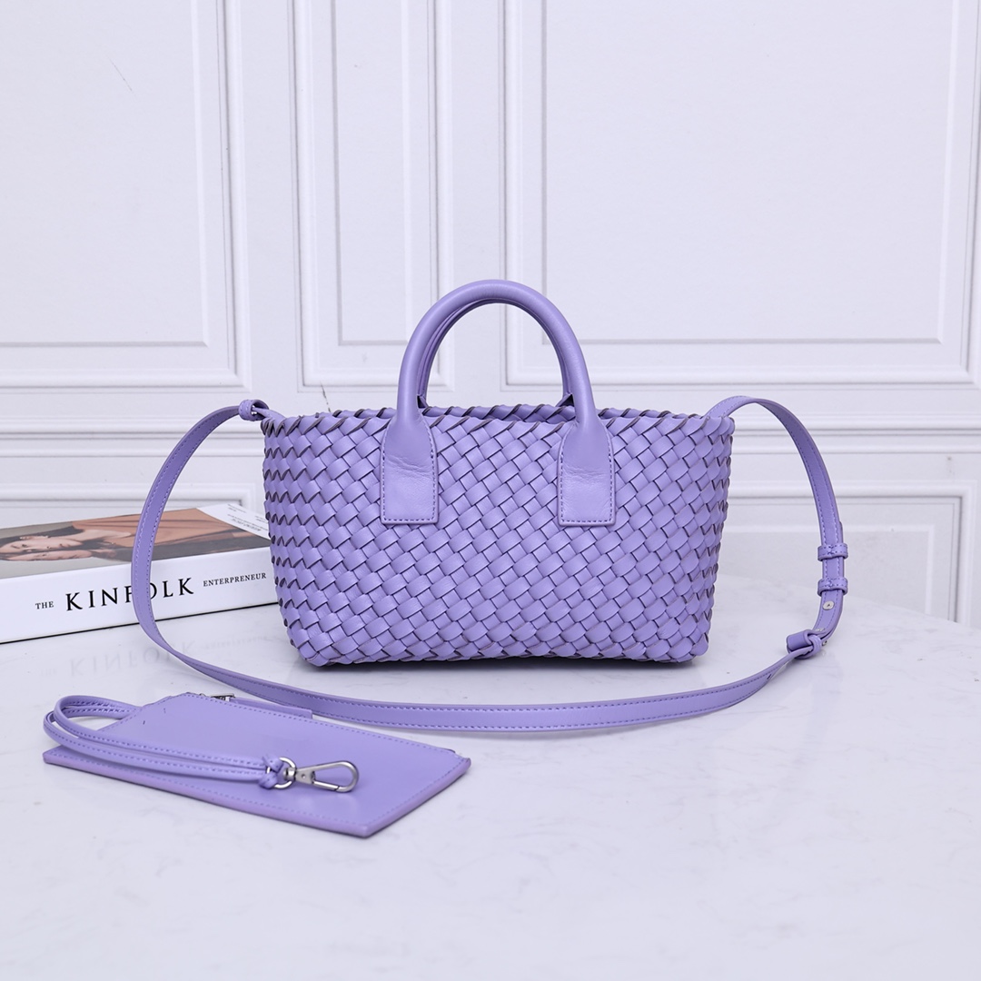 Bottega Veneta Mini Cabat Woven Handbag Crossbody Bag