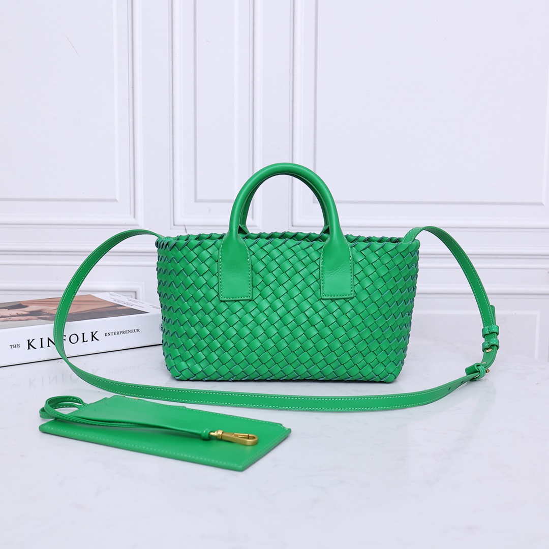 Bottega Veneta Mini Cabat Woven Handbag Crossbody Bag