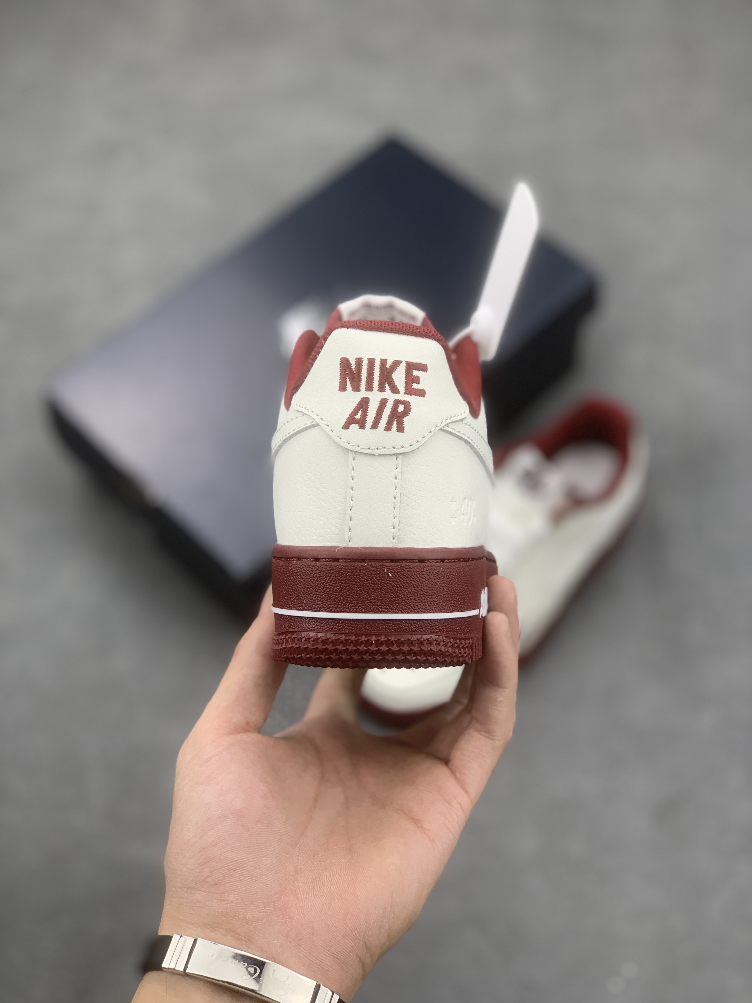 Nike Air Force 1 '07 Low White Burgundy Sneakers Size 36-45, Authentic Style 5 i1665773151 2823 3