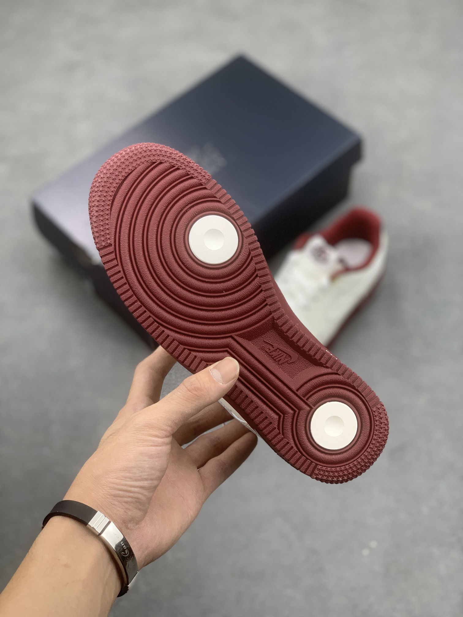 Nike Air Force 1 '07 Low White Burgundy Sneakers Size 36-45, Authentic Style 7 i1665773151 4306 5