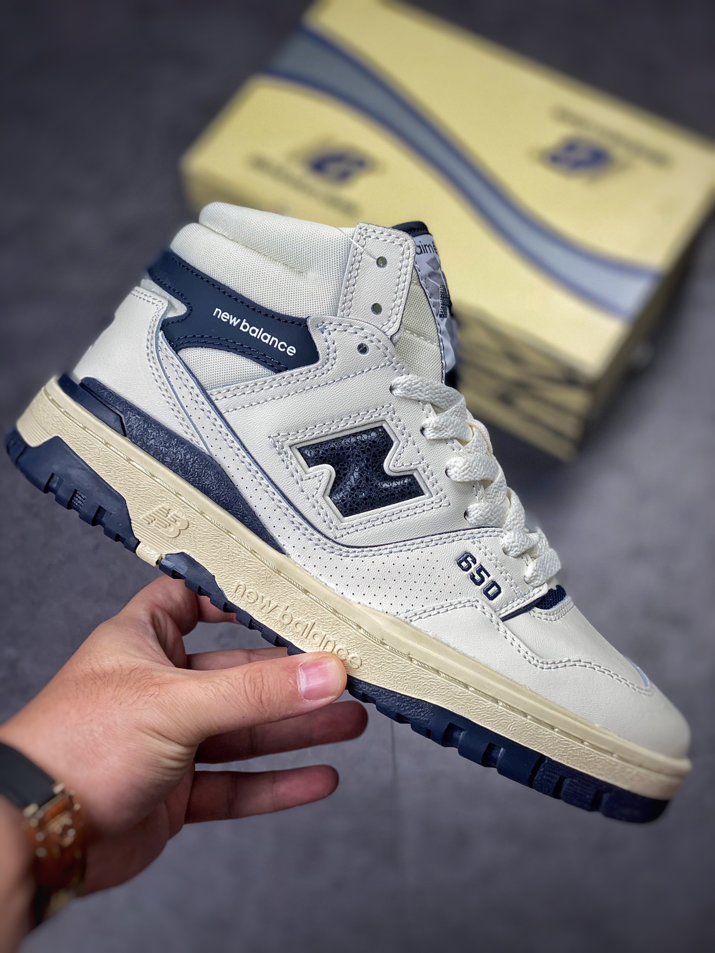 ALD x New Balance 650 White Navy BB650RD1